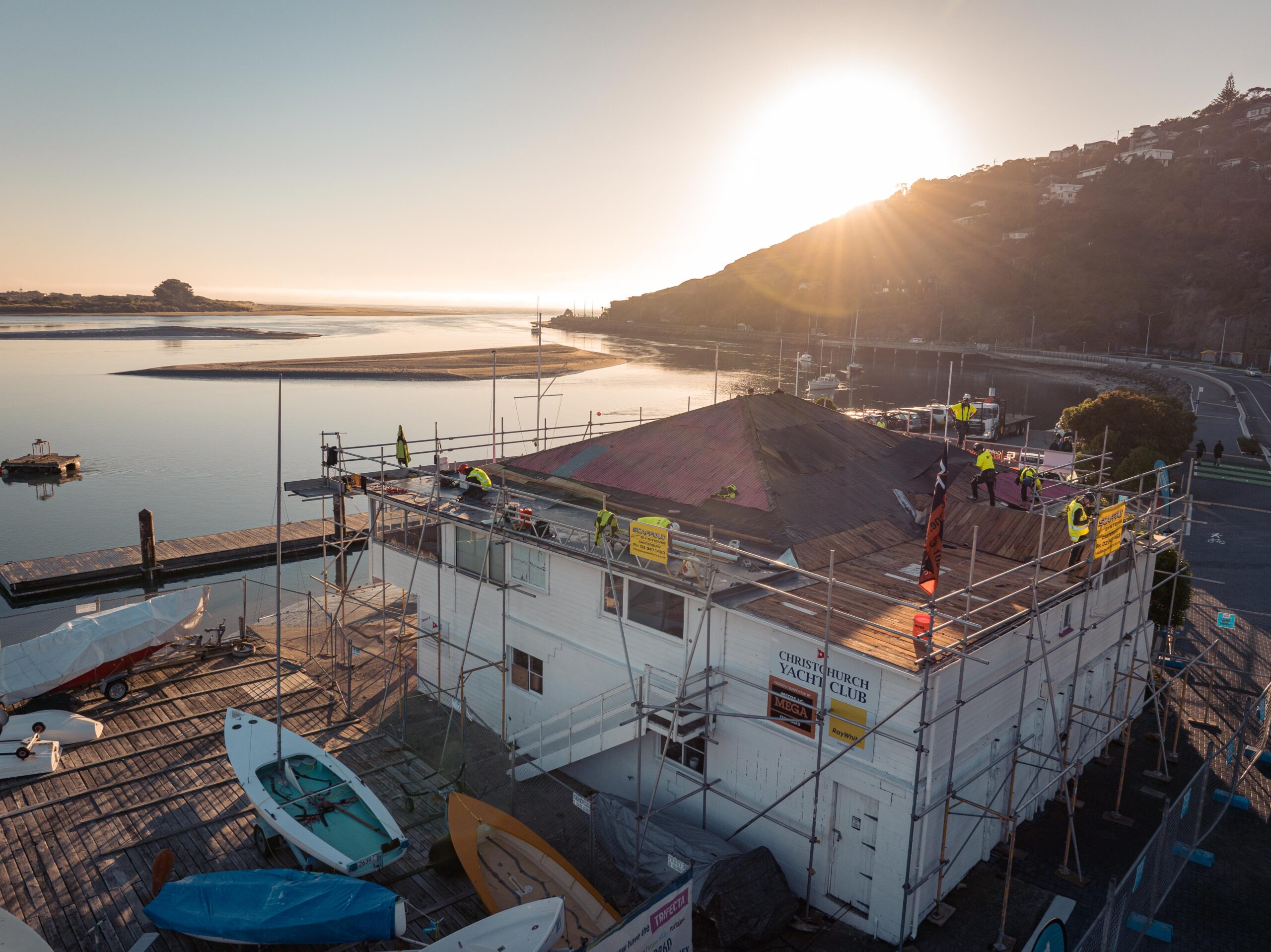 Congratulations to the Christchurch Yacht Club – proud winners of a brand-new roof in the Graham Hill roof shout give-away.